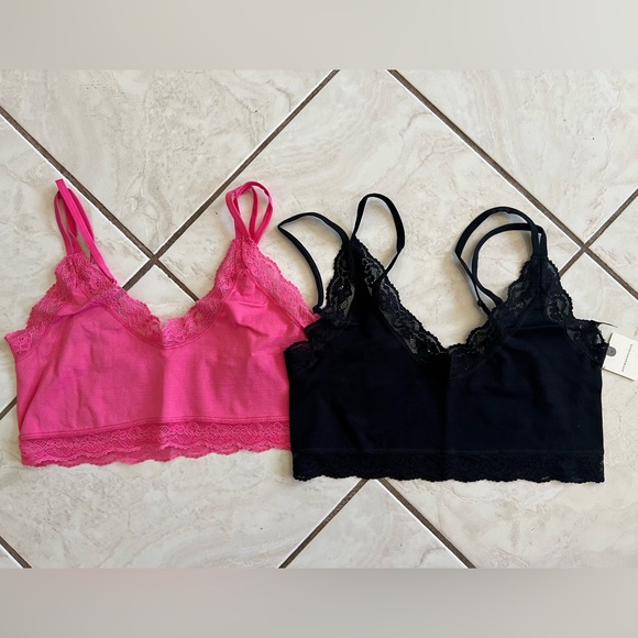 NWT Anthropologie Bundle if 2 Lace-Trim Bralette - Picture 3 of 10